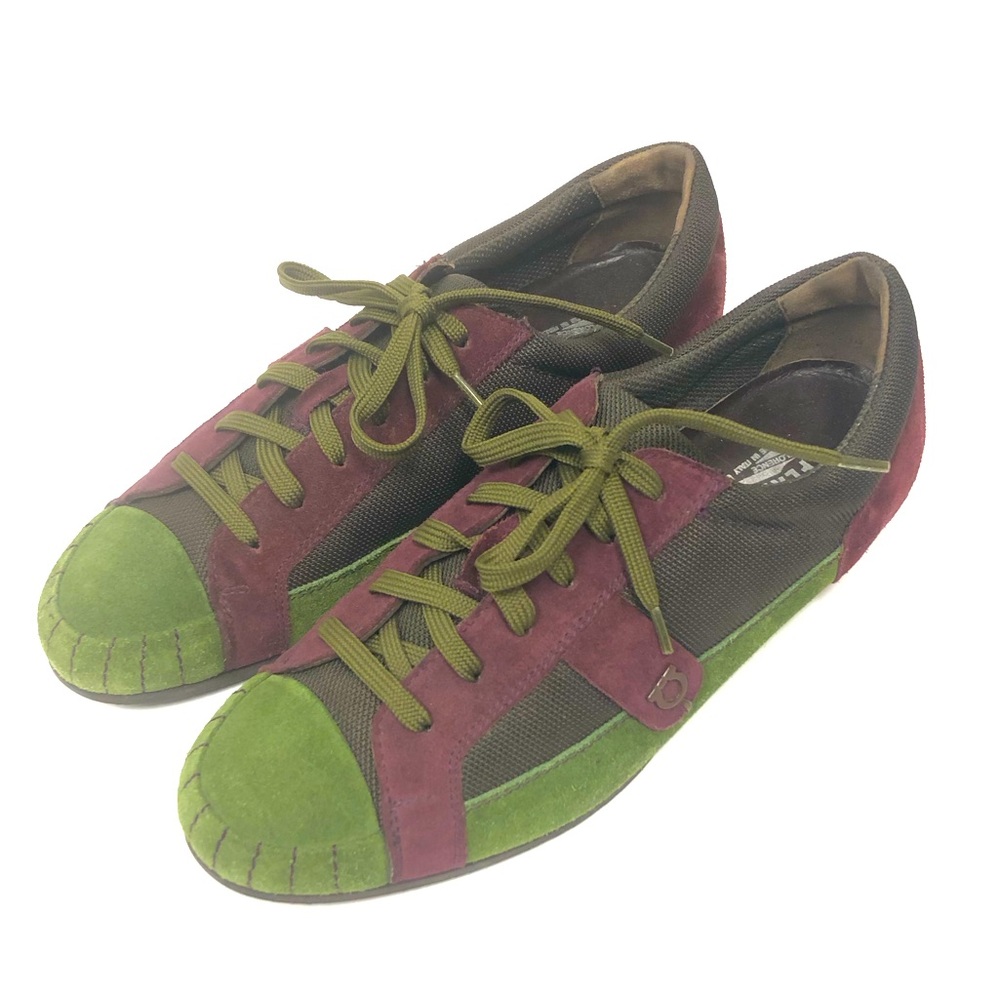 Salvatore Ferragamo Suede Trainer Sneakers